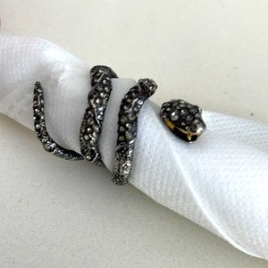 Alexis Bittar Snake Ring in Black